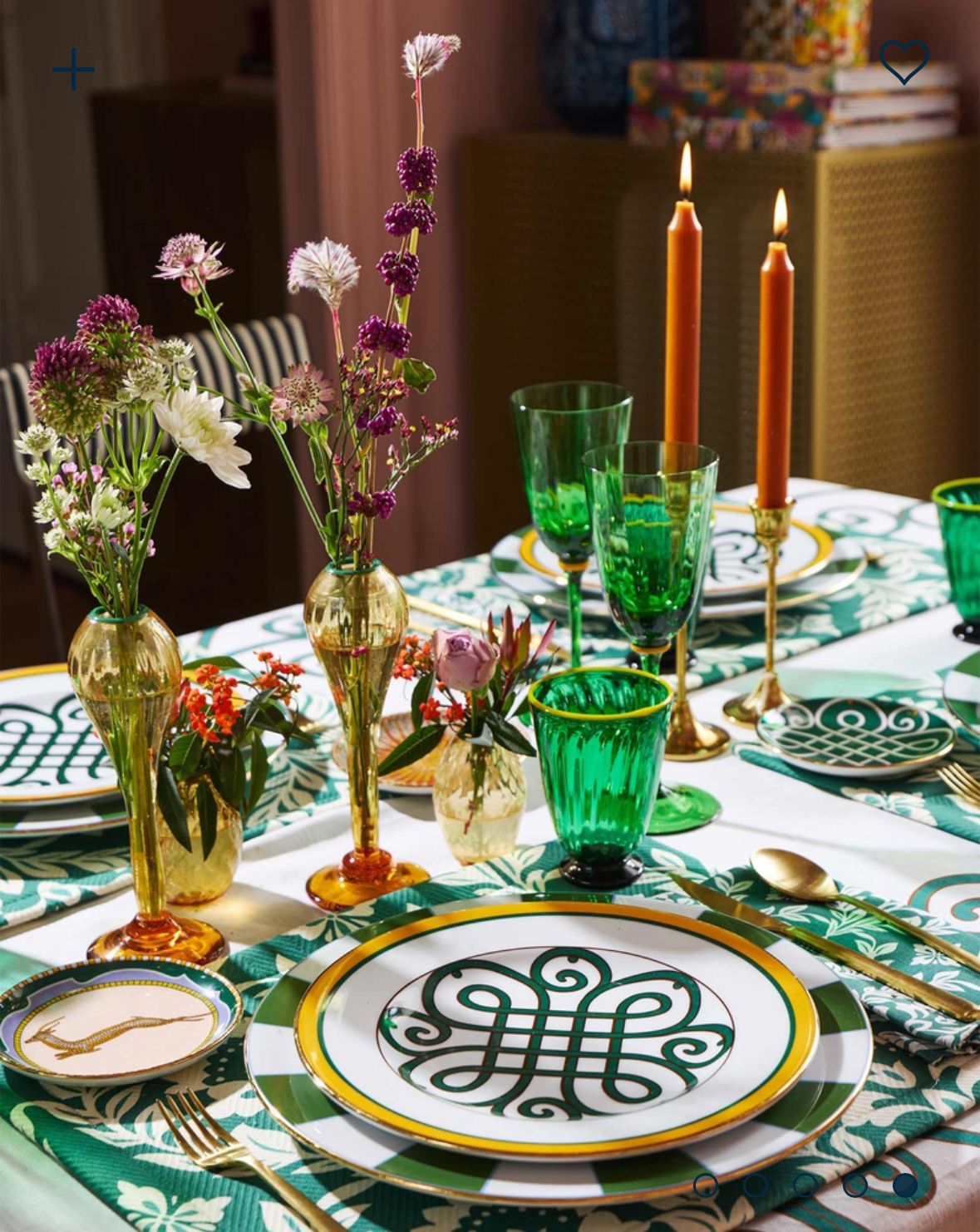 Cortile in Porcelain Dinner Plates Set Of 12