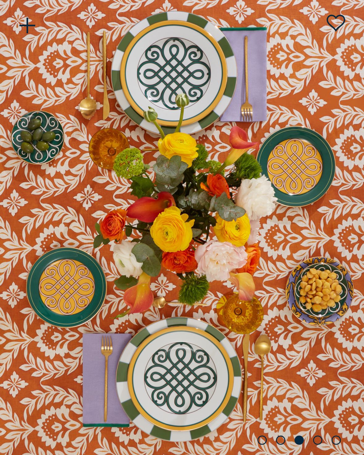 Cortile in Porcelain Dinner Plates Set Of 12