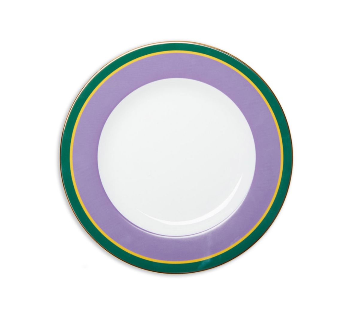 Rainbow Viola in Porcelain Dinner Plates Set Of 12