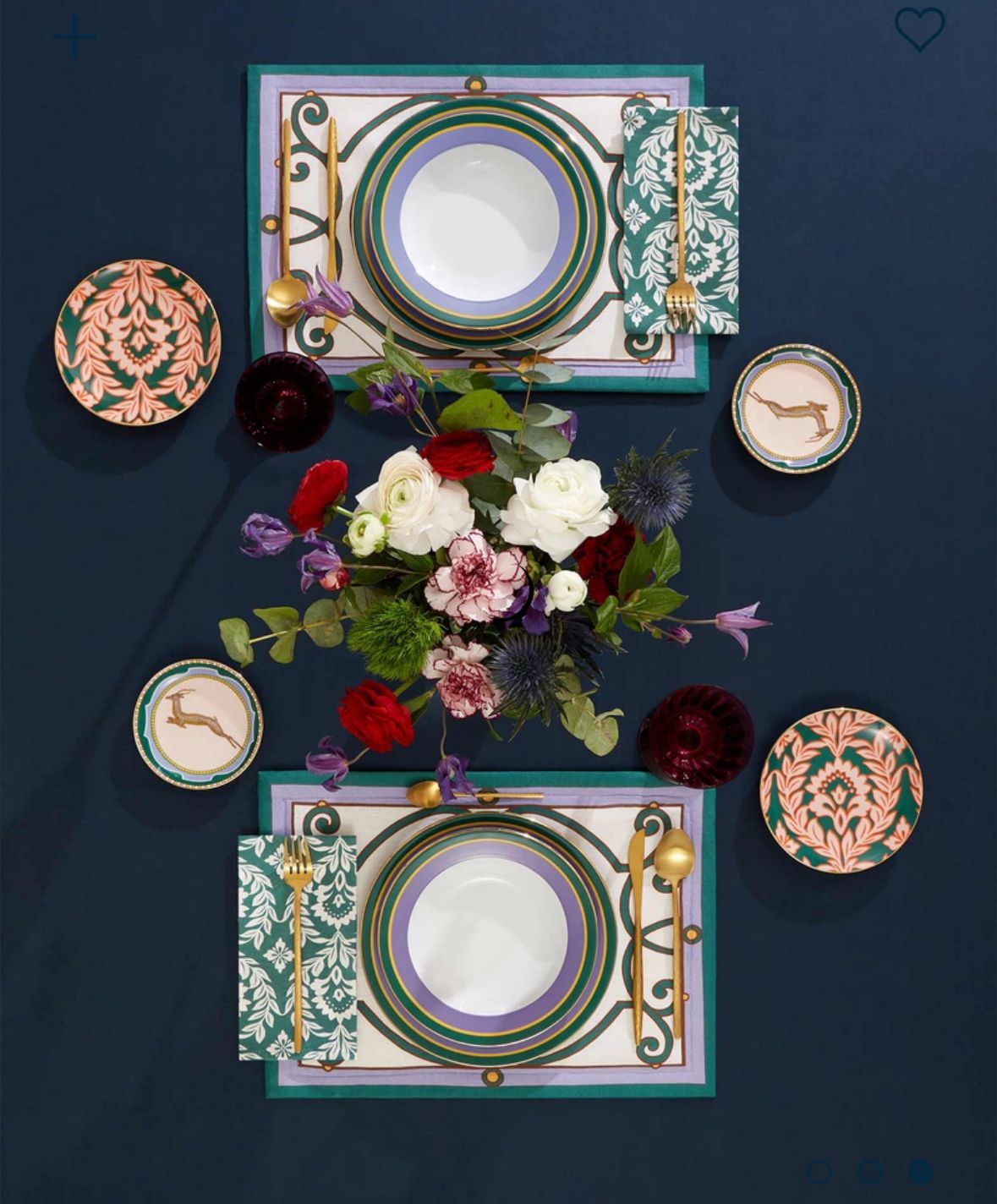 Rainbow Violet in Porcelain Soup Plates Set Of 12