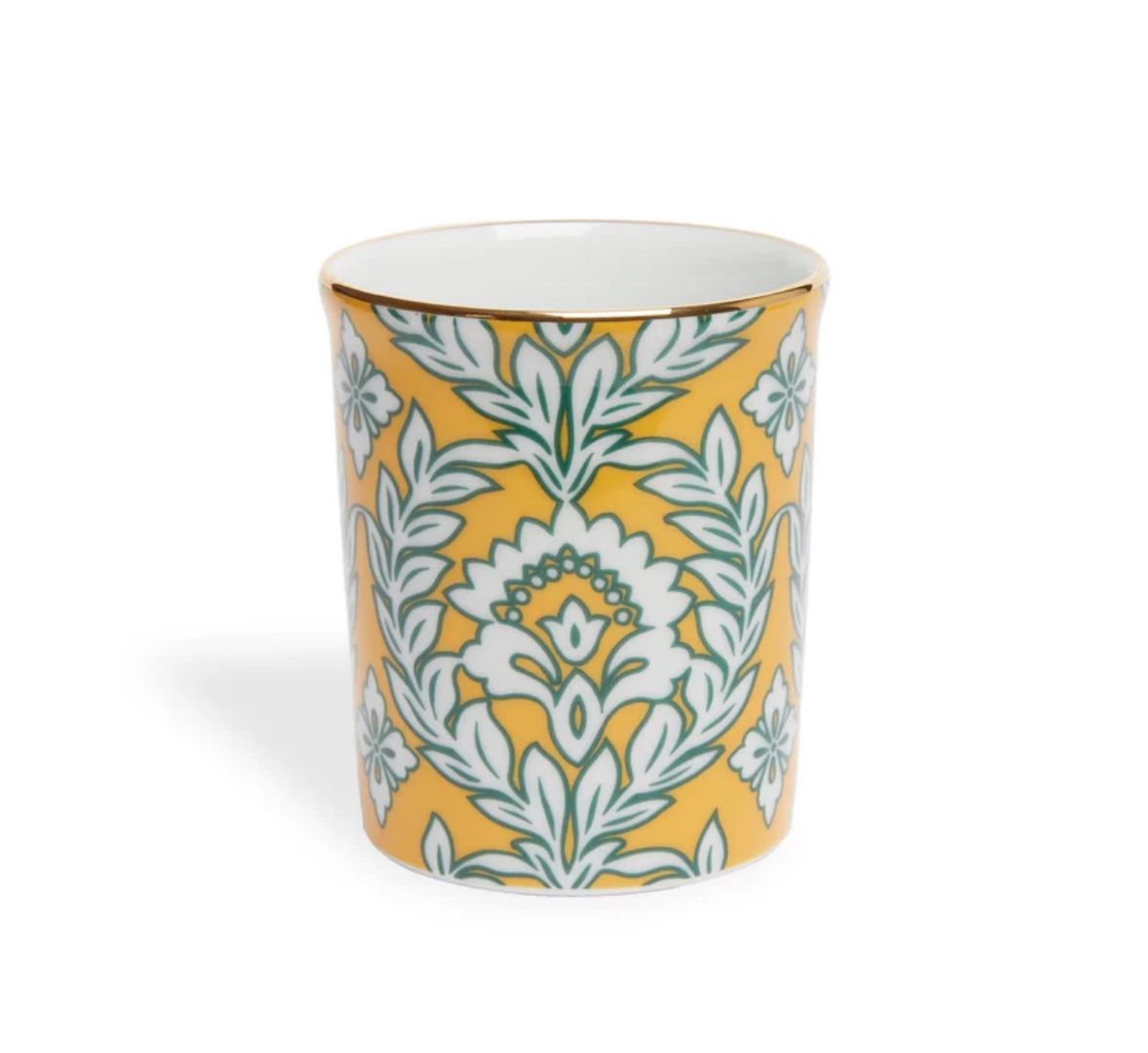 Yellow Garland in Porcelain Mug