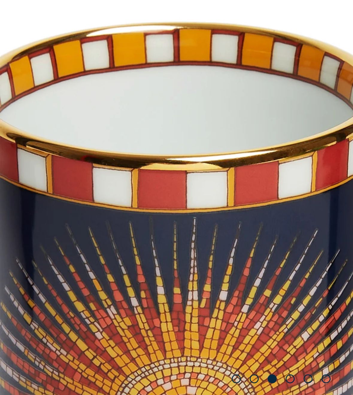Sunrays Midnight in Porcelain Decorative Cup