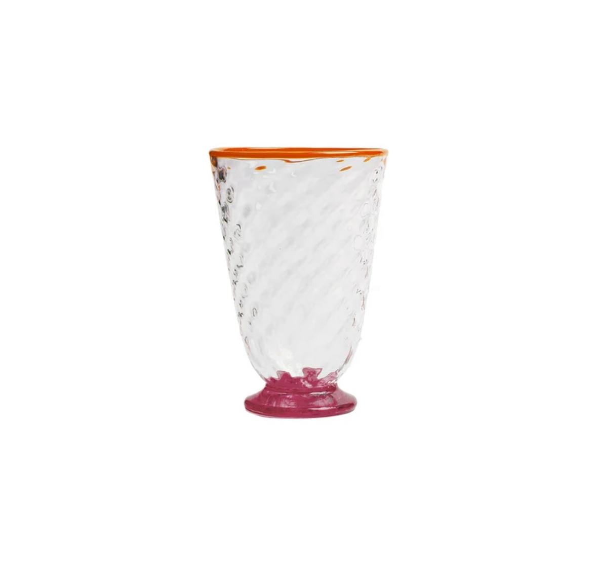 Multicolor in Murano Glass Quilted Glasses Set Of 4