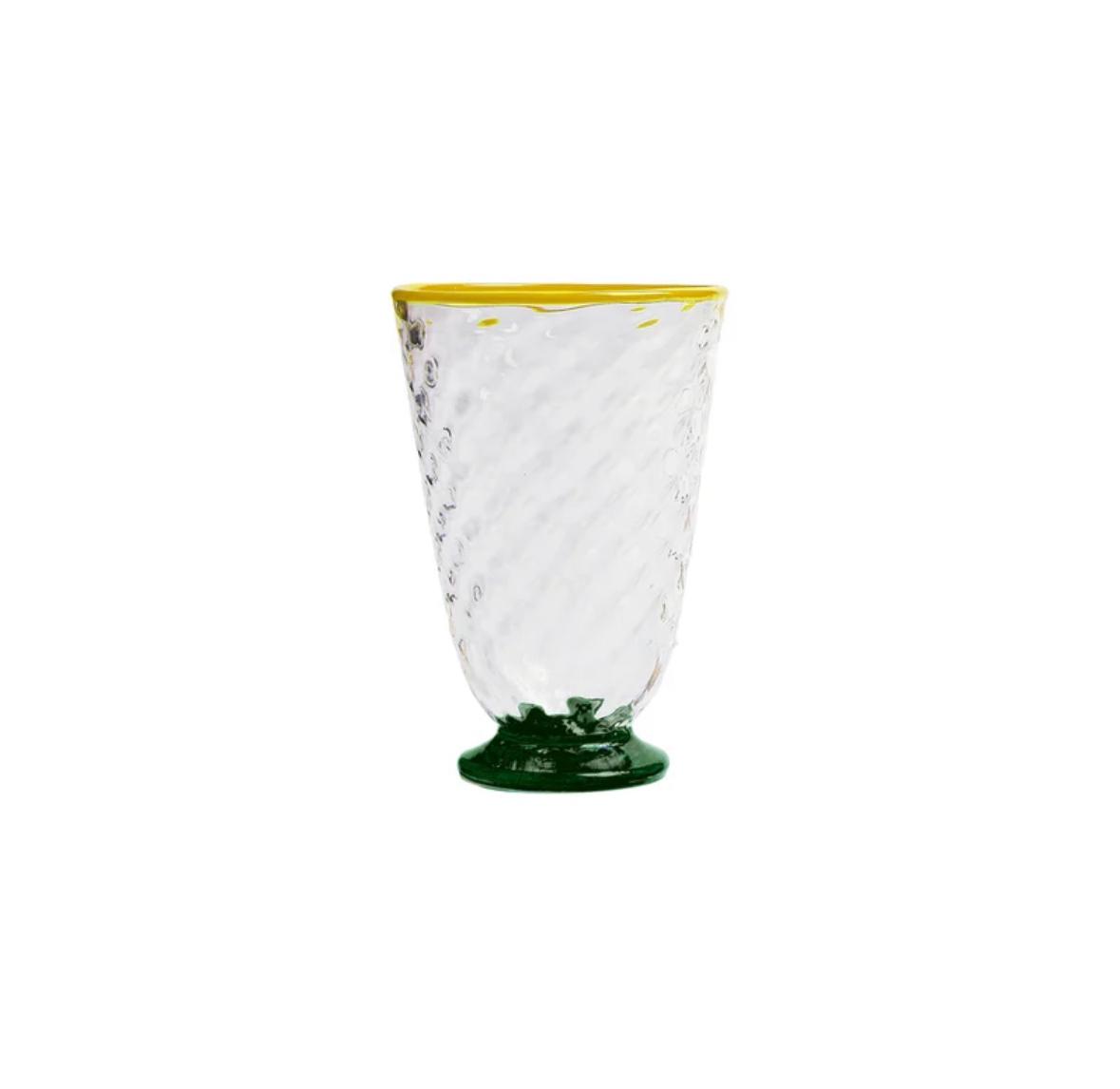 Multicolor in Murano Glass Quilted Glasses Set Of 4