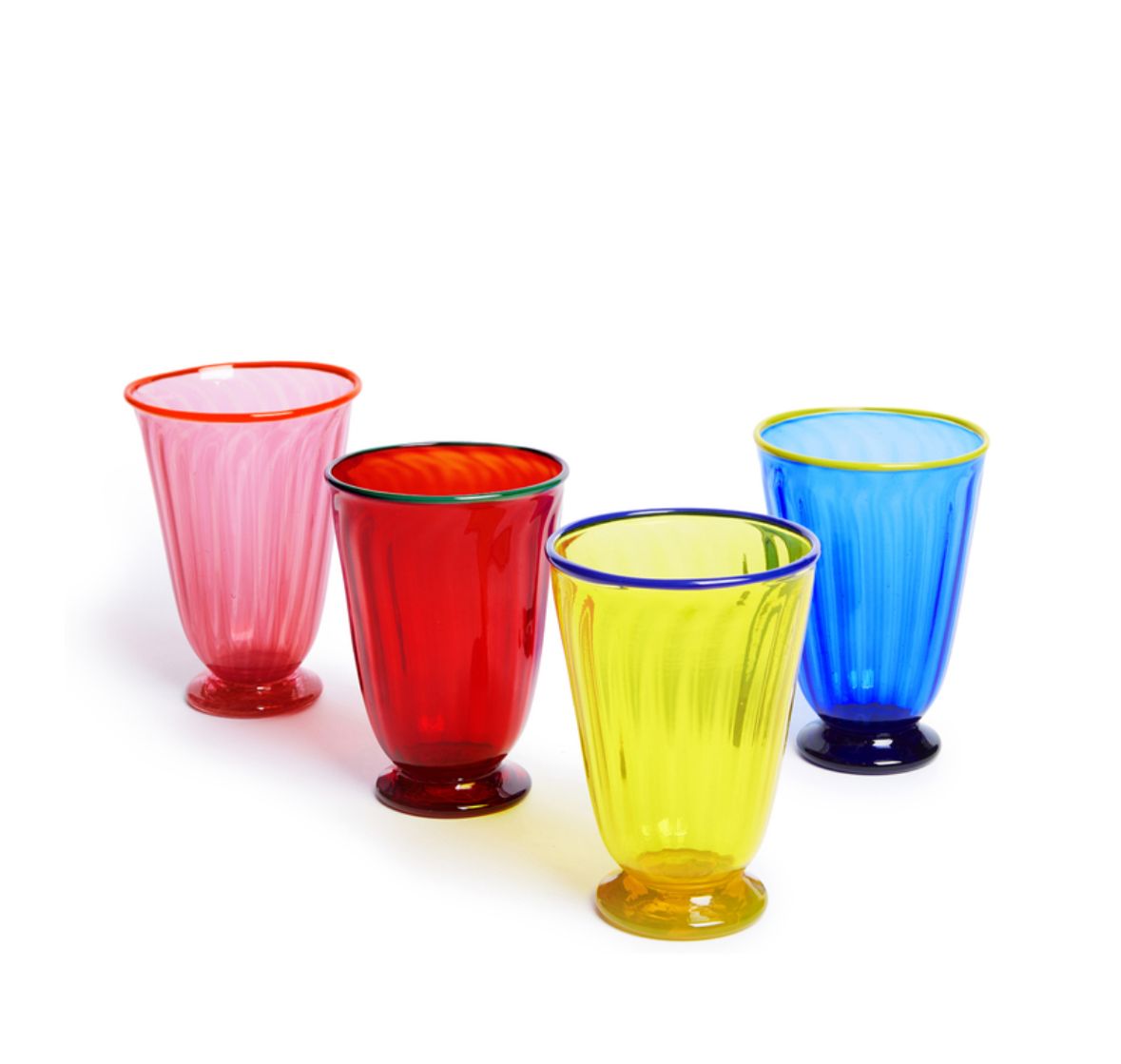 Rainbow in Glass Rainbow Glass Set of 4