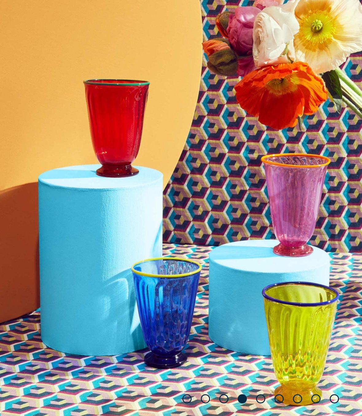 Rainbow in Glass Rainbow Glass Set of 4