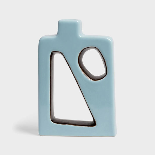 Candle holder flush blue
