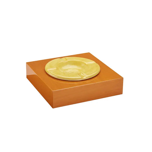 ROMA ASHTRAY VEINED ORANGE