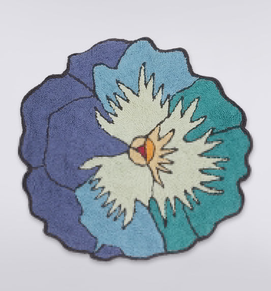 Parma Bath Mat 80 Blue
