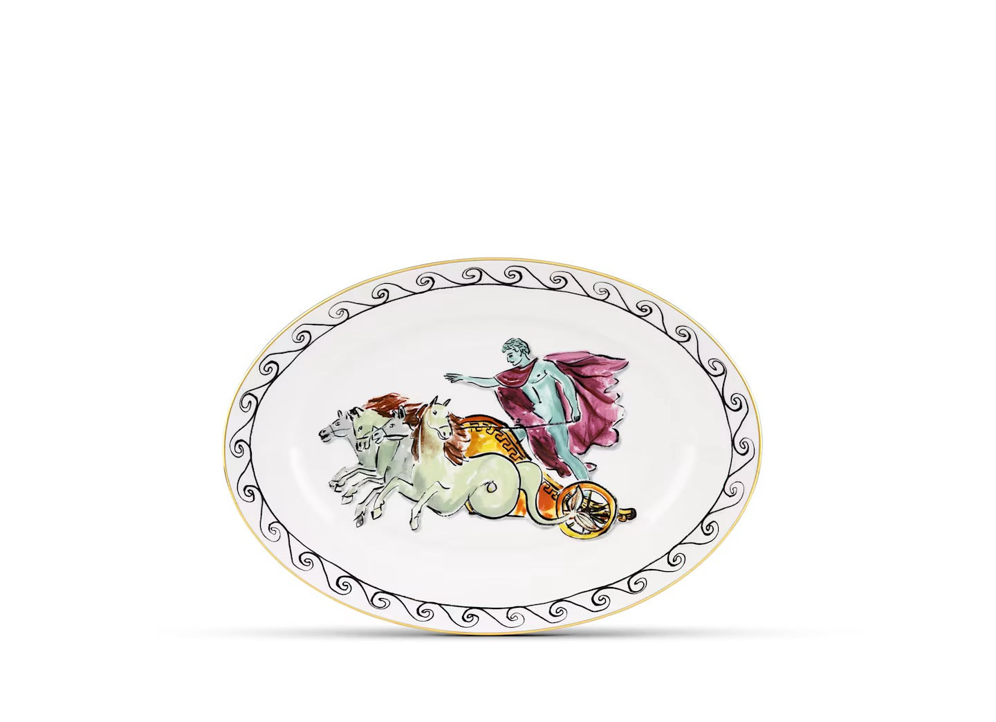 LARGE OVAL PLATTER- CHARIOT WHITE