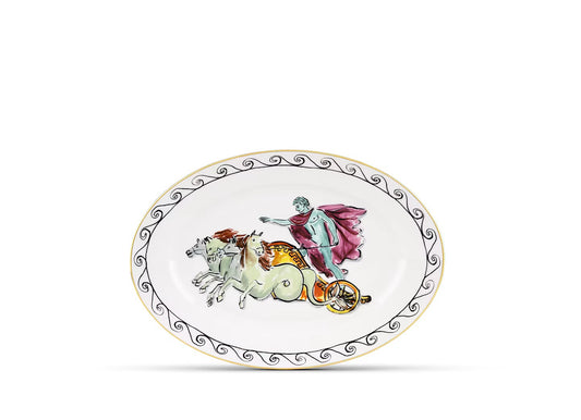 LARGE OVAL PLATTER- CHARIOT WHITE