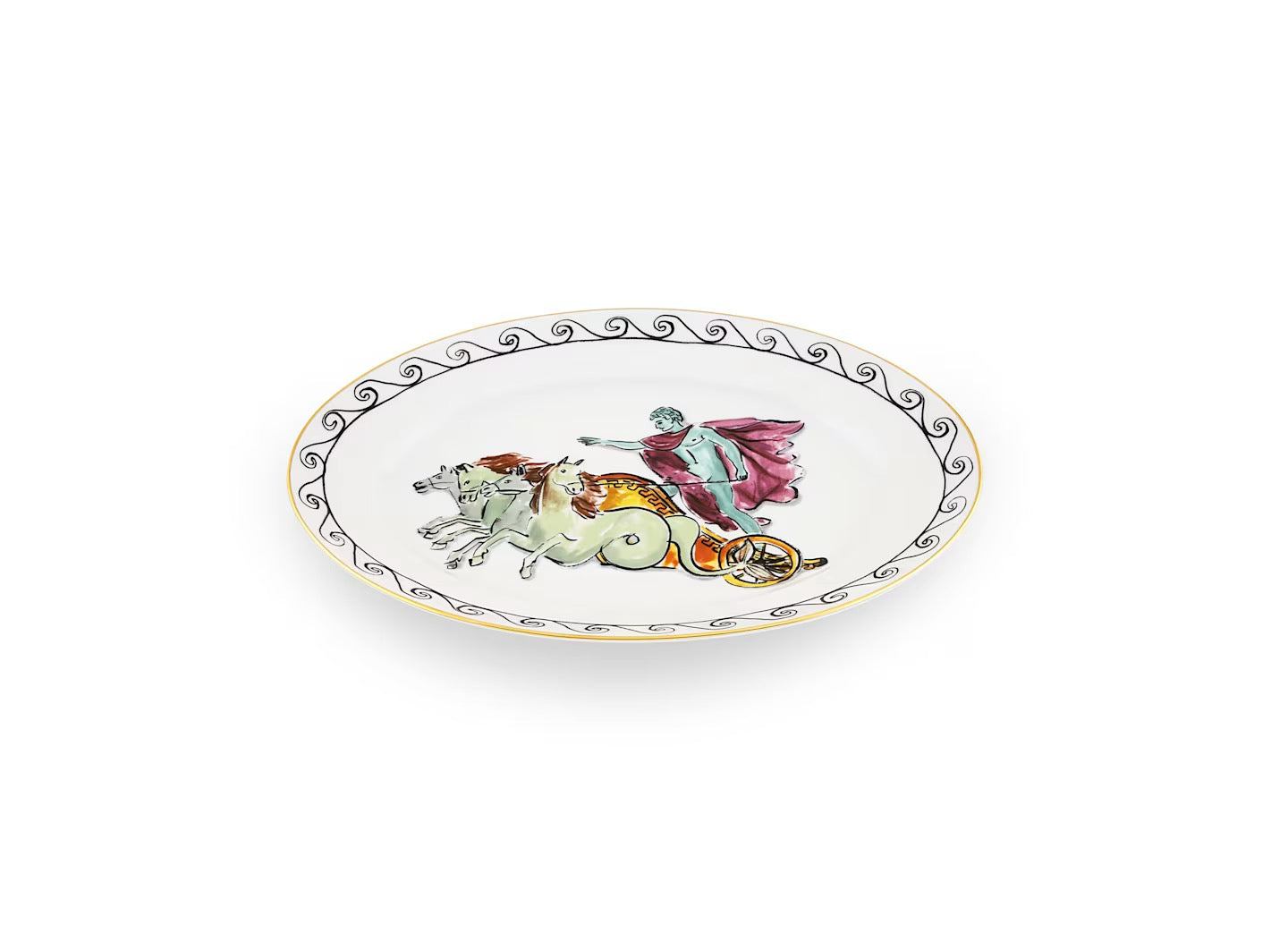 LARGE OVAL PLATTER- CHARIOT WHITE