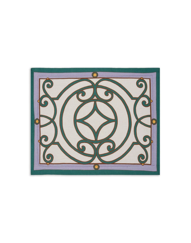 Cortile Ivory in Linen Placemat Set Of 2