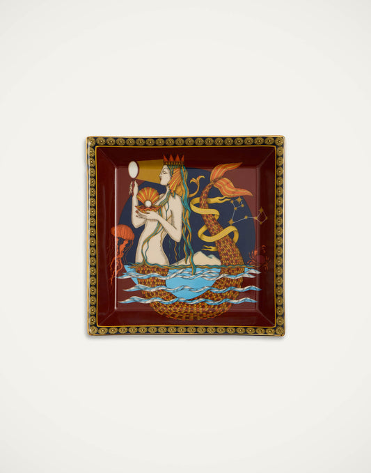 The Mermaid Bordeaux in Porcelain - Trinket Tray