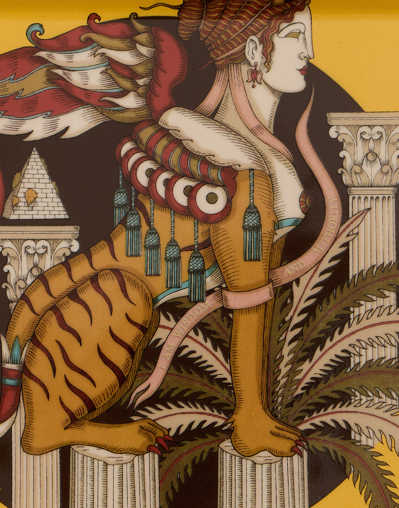 The Sphynx Saffron in Porcelain - Trinket Tray