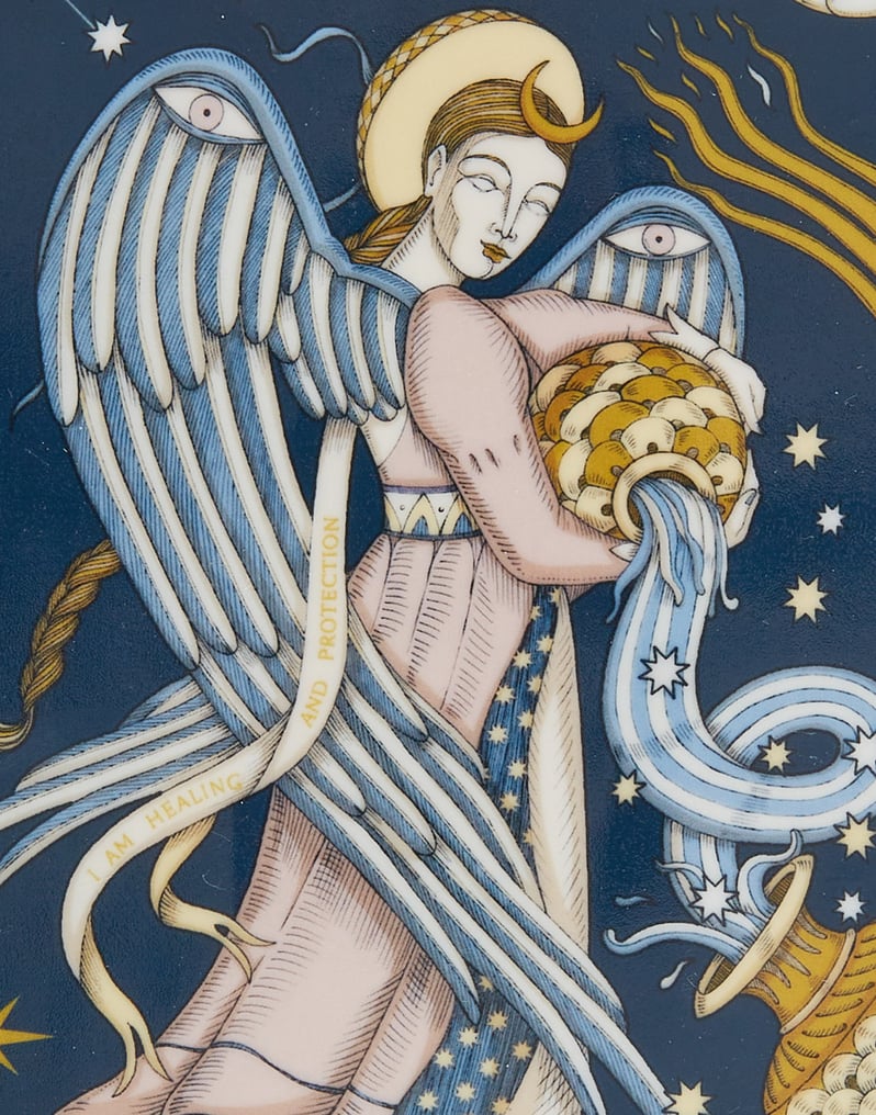 The Angel Midnight Blue in Porcelain - Trinket Tray