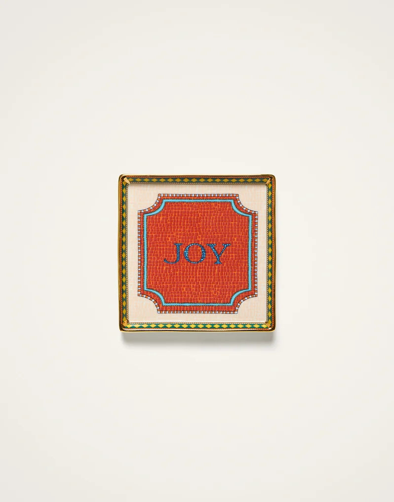 Mini Tray Joy Coral in Porcelain