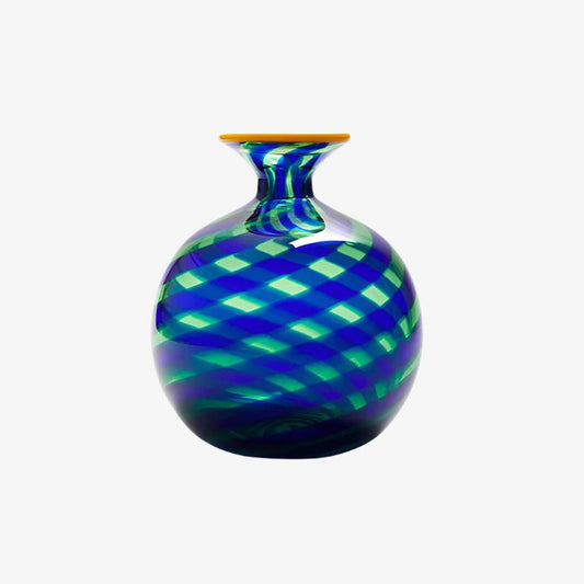Mini Ciccio Vase - Blue in Murano Glass