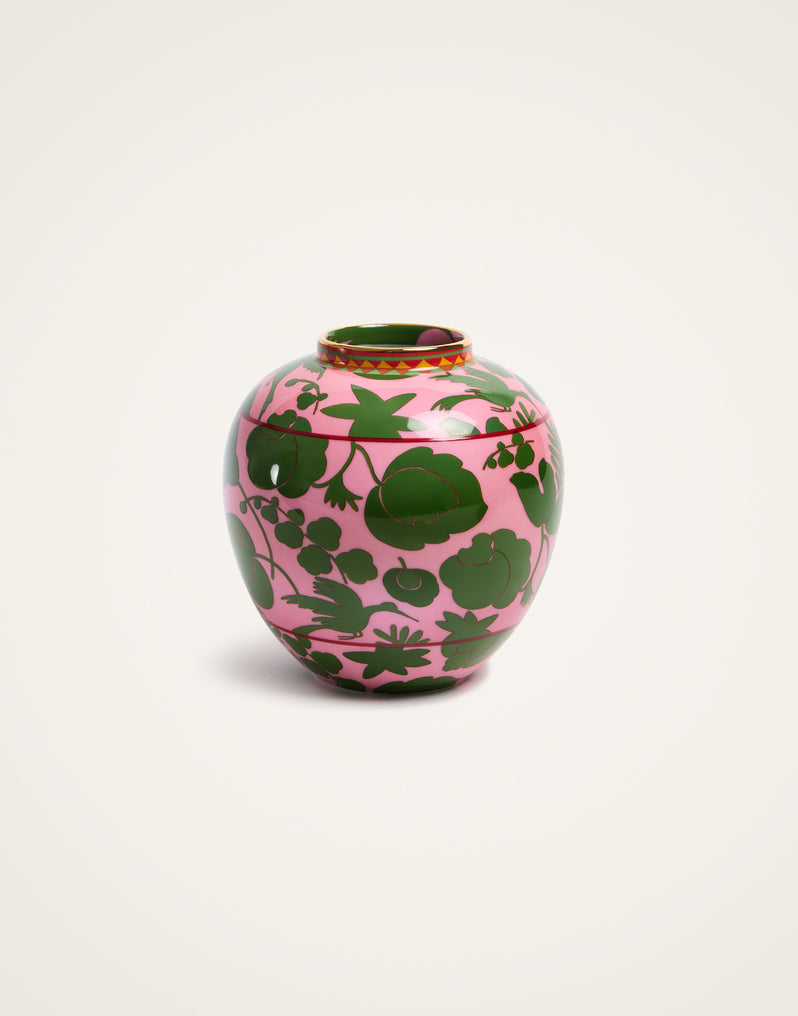 Small Bubble Vase Wildbird Pink in Porcelain