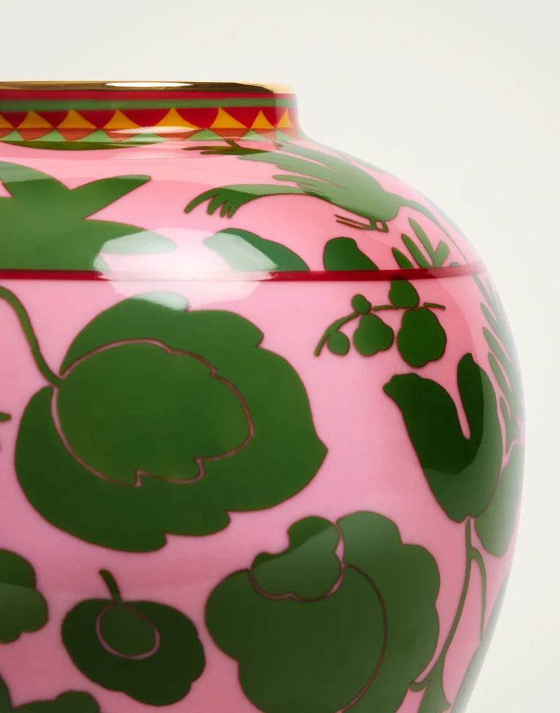 Small Bubble Vase Wildbird Pink in Porcelain