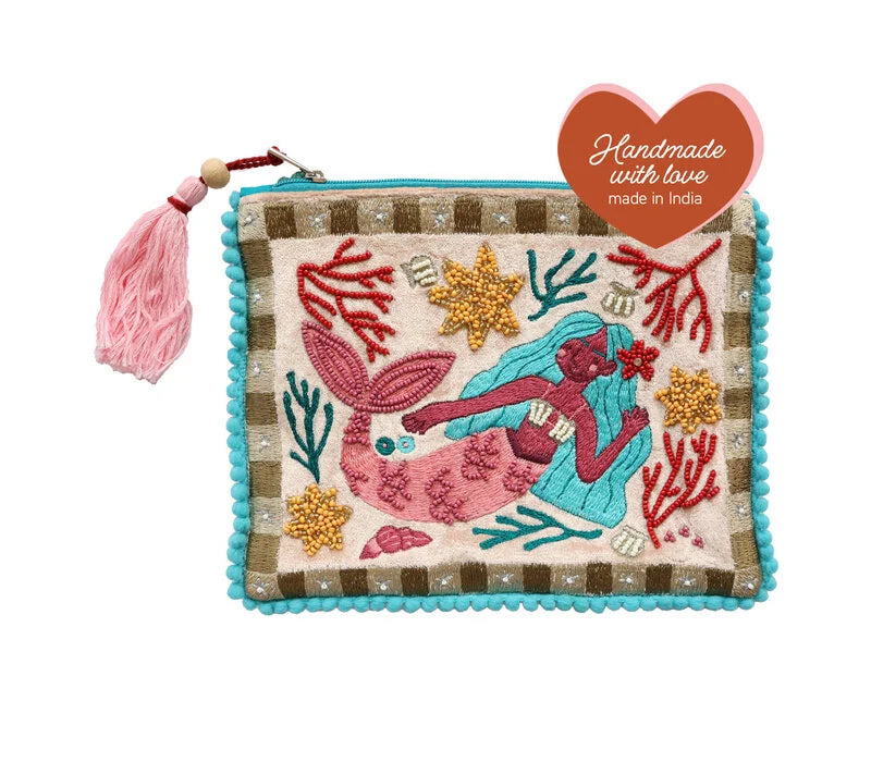 Beaded sling bag mermaid