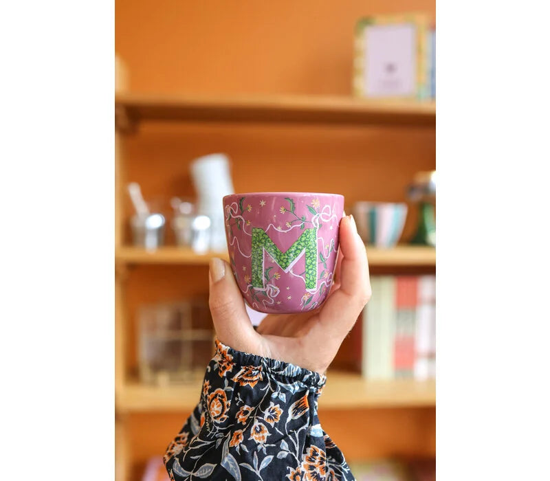 M letter cup