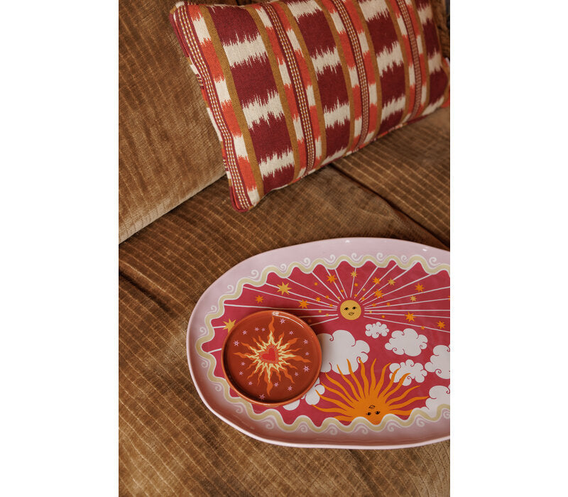 Large Oval Plate Sun