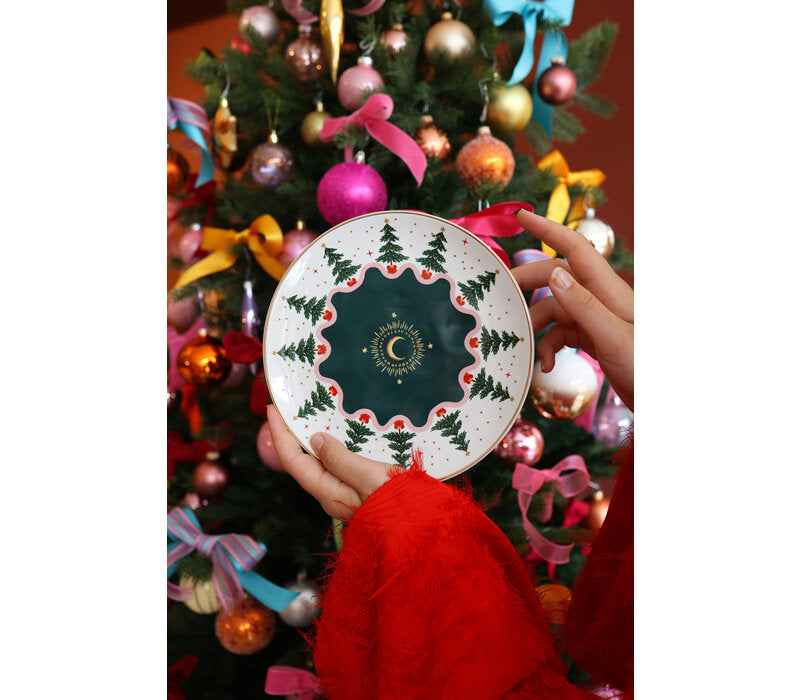 Plate Christmas Tree set  of 4