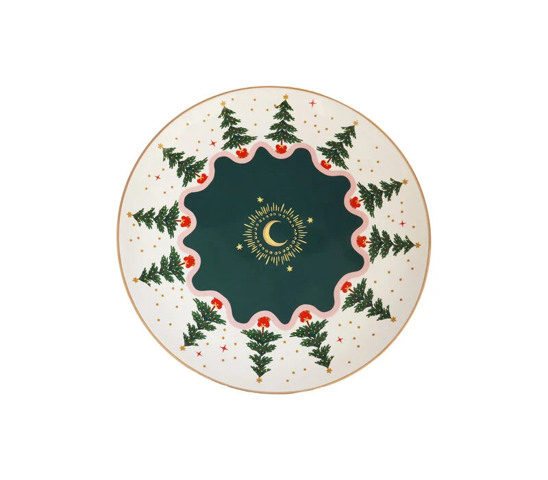 Plate Christmas Tree set  of 4