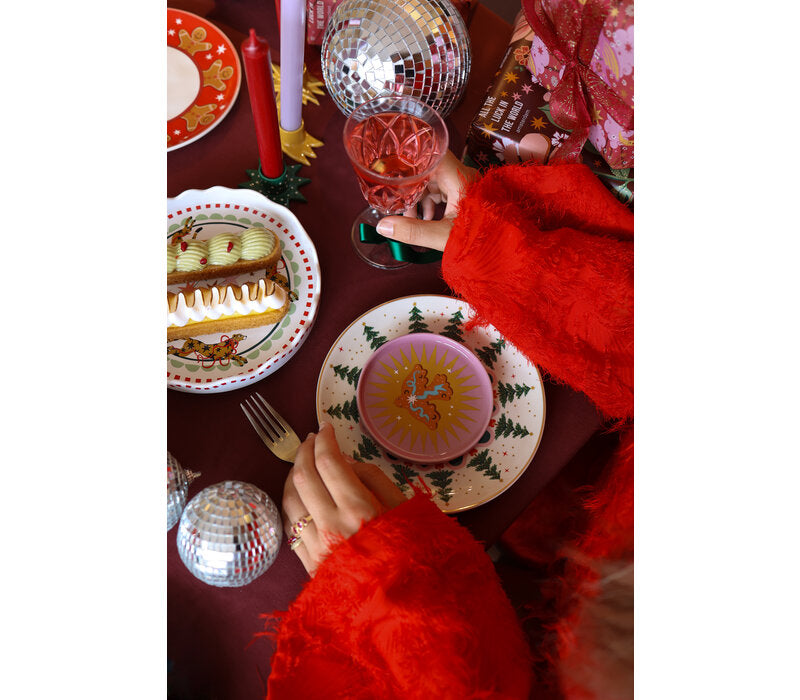 Plate Christmas Tree set  of 4