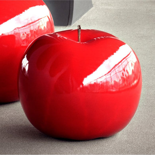 ceramic glazed red apple