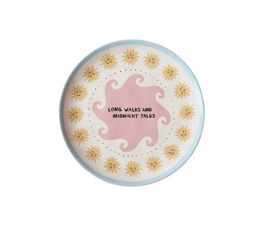 Plate "Long Walks and Midnight Talks"