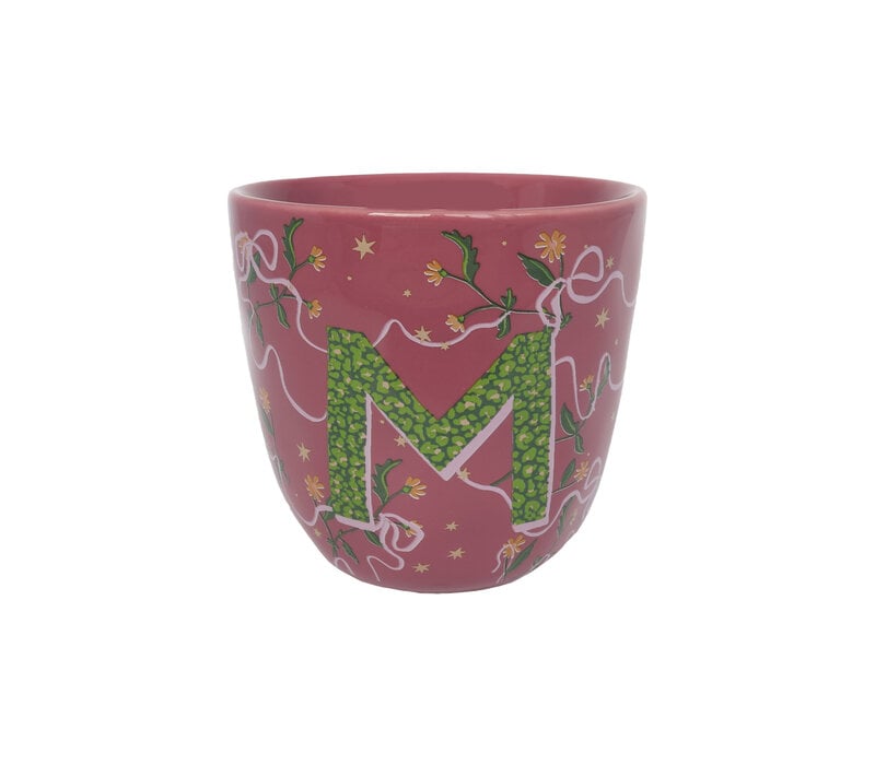 M letter cup
