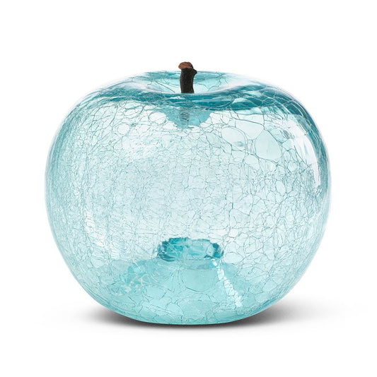 crackled glass apple aquamarine (extra)