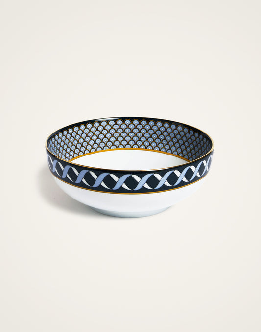 Serving Bowl Odysseus Midnight Blue in Porcelain